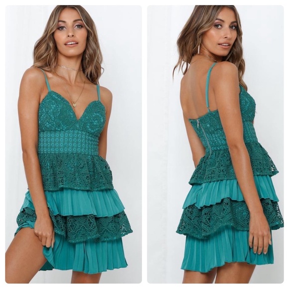 Mossman Dresses & Skirts - MOSSMAN *Change of Heart*  Lace Mini Dress | Jade Green |  US Size 2 | NWT